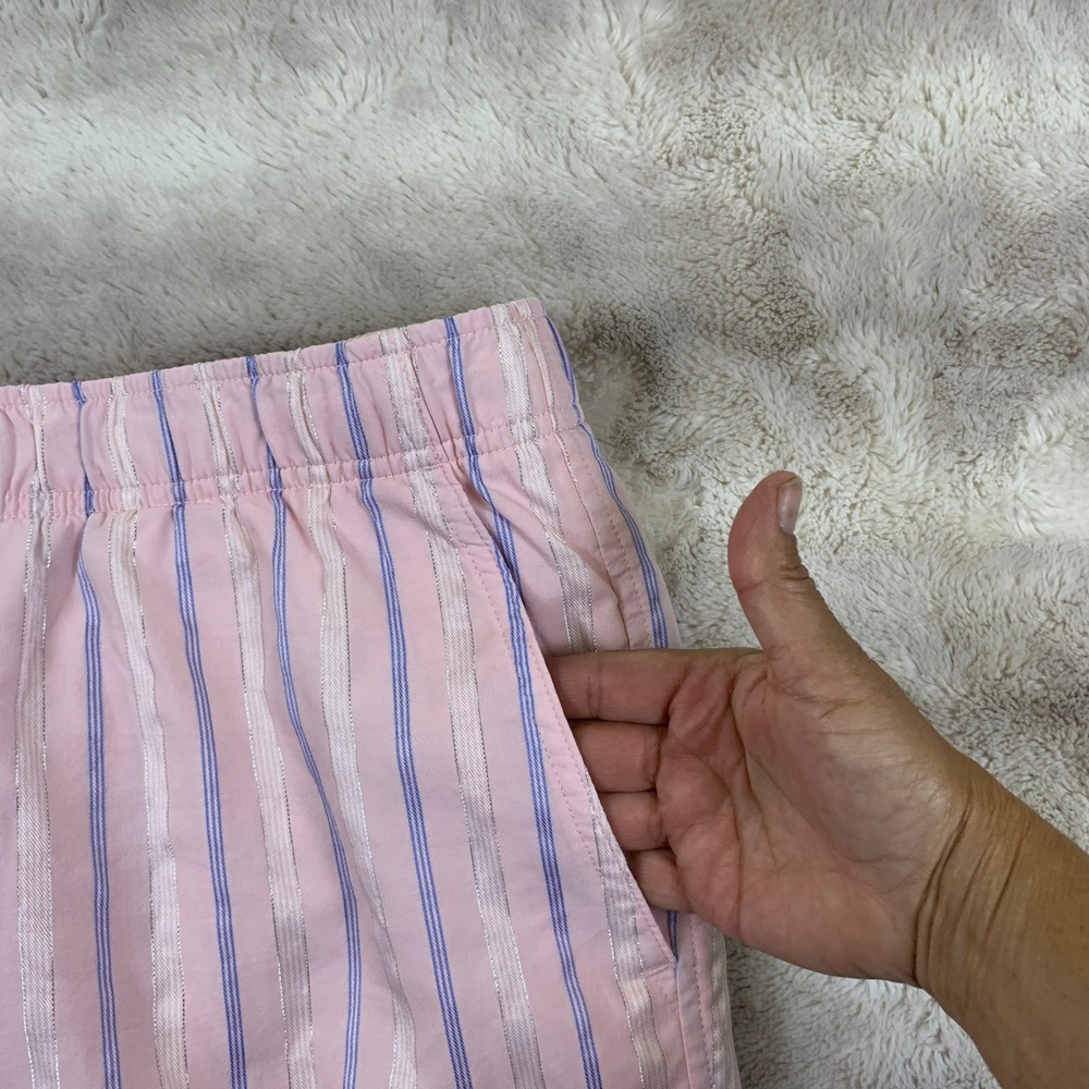 Abercrombie & Fitch Trevor Project Mens‎ XXL Pink Metallic Stripe Shorts Lounge - Picture 8 of 10